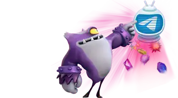 Изображение с маскотом Рокс казино, указывающим на иконку Telegram, окруженную драгоценными камнями, представляющее эксклюзивные предложения, доступные через платформу Telegram.